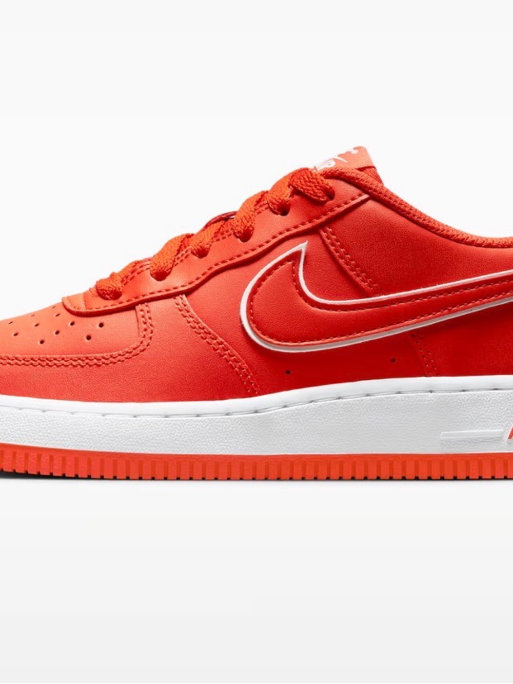 Nike Low-Top Sneaker in Picante Red and White